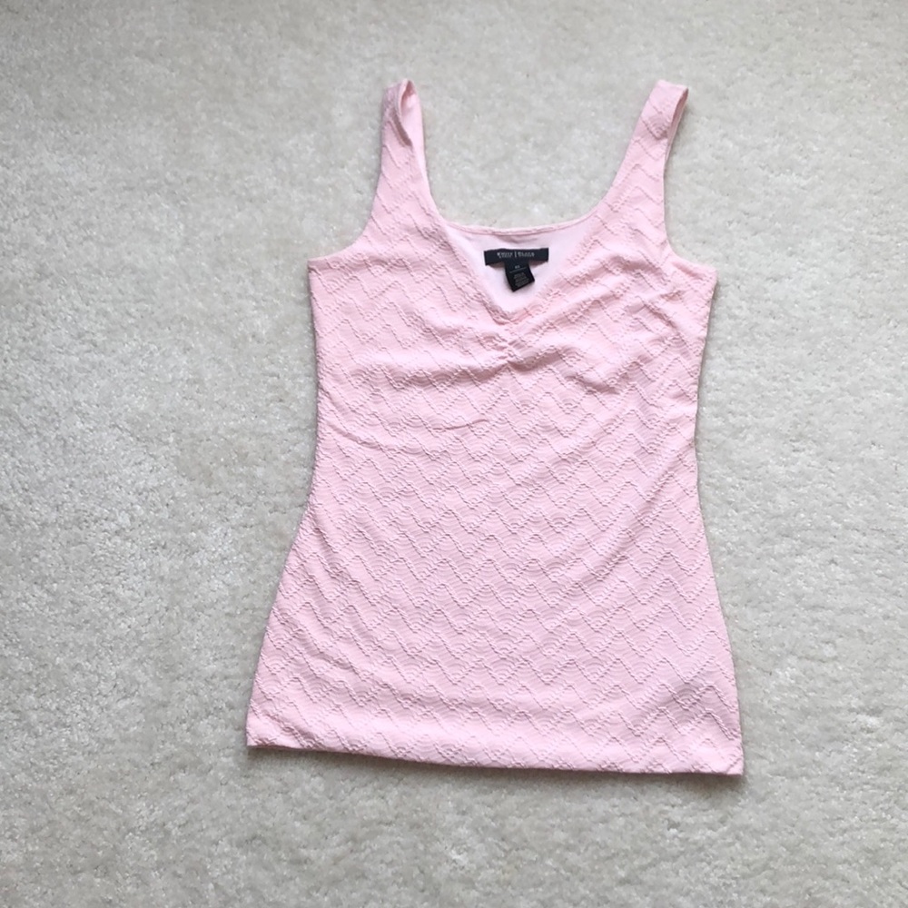 White House black market light pink tank small